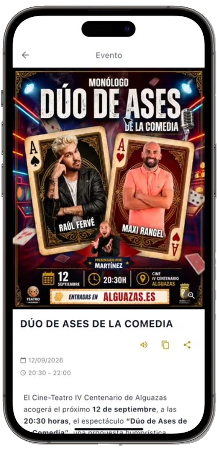 Detalle del evento Dúo de Ases de la Comedia