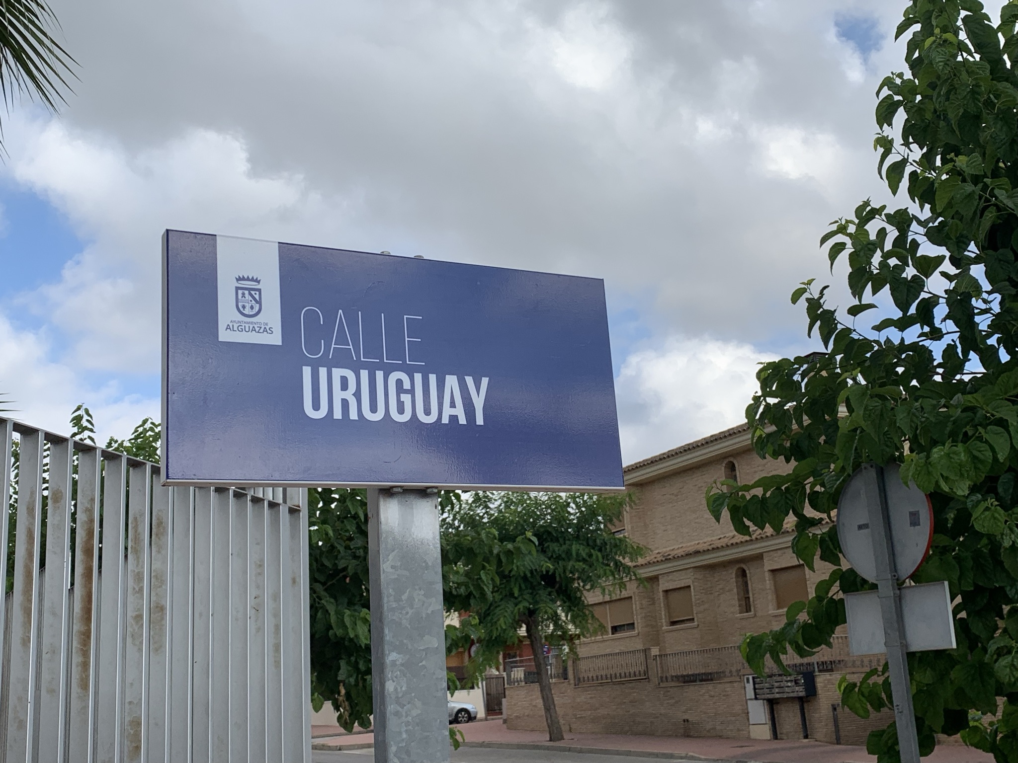 Diseño de las nuevas placas de calles en Alguazas.