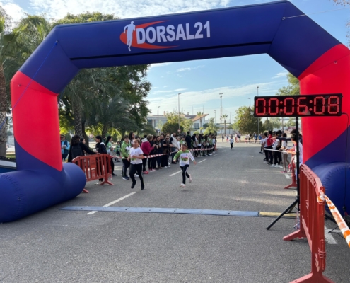 Medio millar de escolares se dan cita en el Cross Municipal 6