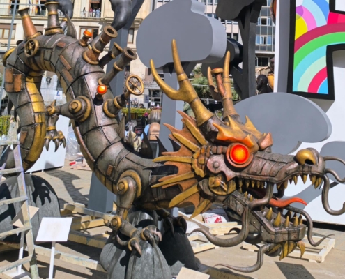 Más de 150 alguaceños viajan a las Fallas de Valencia 7